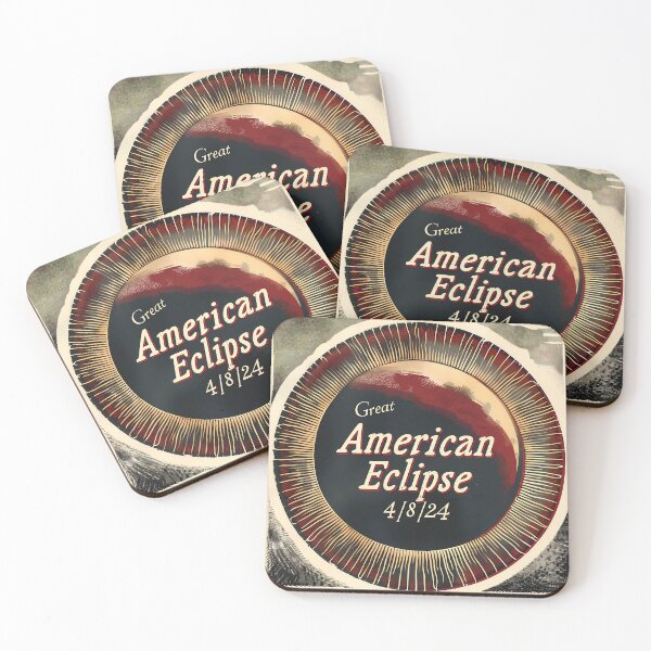 Item preview, Vintage American Eclipse 2024 Commemorative Graphic Design designed and sold by David Balzen.