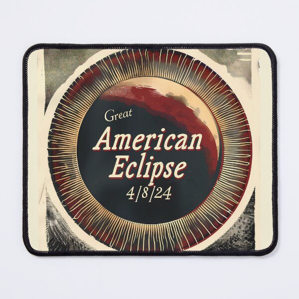Item preview, Vintage American Eclipse 2024 Commemorative Graphic Design designed and sold by David Balzen.