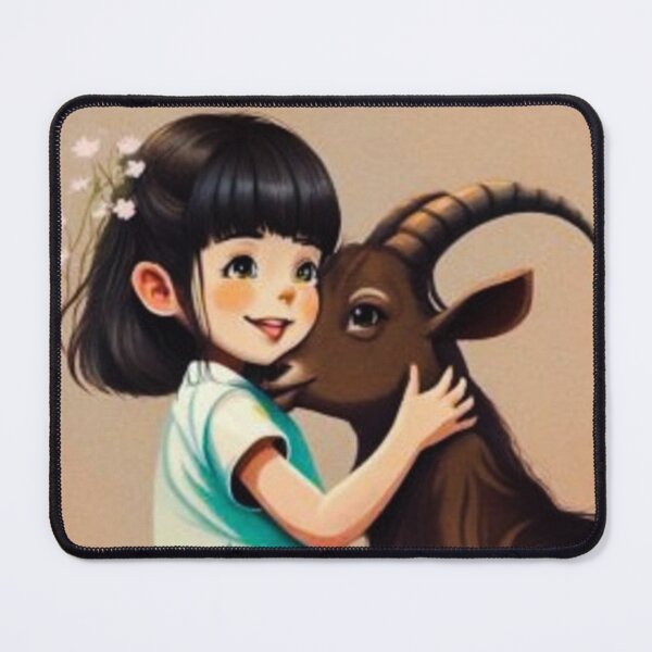 Item preview, The girl and the goat  designed and sold by mahjh.