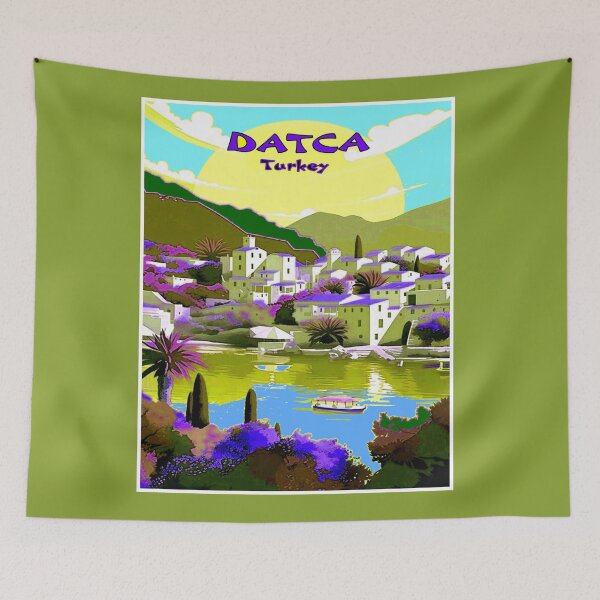 Item preview, Datca Turkey : Abstract Surreal Travel and Tourism Advertising Print designed and sold by posterbobs.