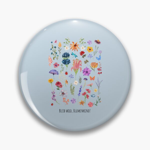 Artikelvorschau, Bleib wild, Blumenkind! | Pastellblauer Hintergrund entworfen und verkauft von RM-Journey.
