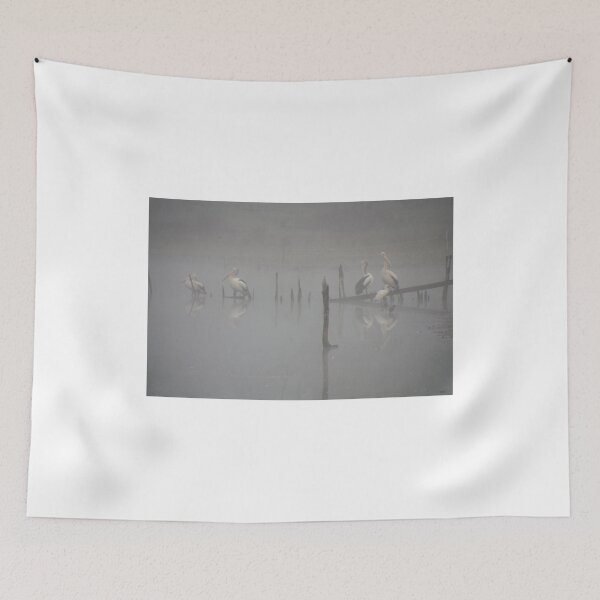 Item preview, Pelicans in the fog. designed and sold by Ian Ramsay.
