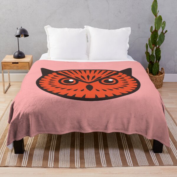 Item preview, A Red Owl Face & Head with Angry Look but Seems Funny & Cute designed and sold by activlifewear.