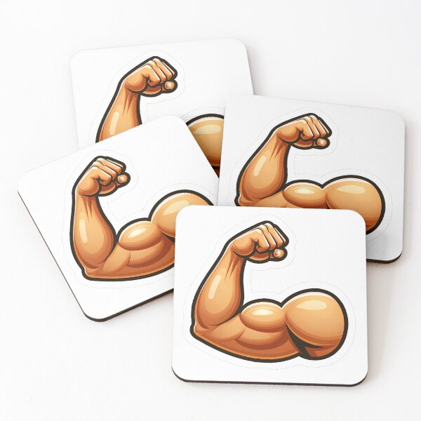 Item preview, Bodybuilding Bicep Emoji designed and sold by LoveLabDesign.