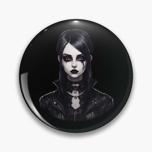 Item preview, Retro 90s Goth Girl, Dark Art designed and sold by Burn-Ego.