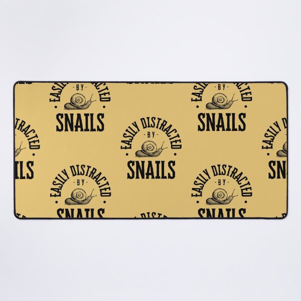 Item preview, Easily Distracted - Snails | Yellow Background designed and sold by RM-Journey.