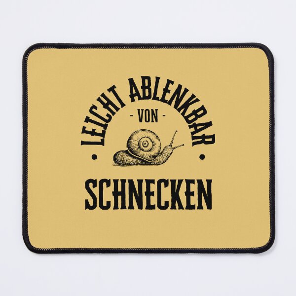 Item preview, Leicht abgelenkt - Schnecken | Yellow Background designed and sold by RM-Journey.