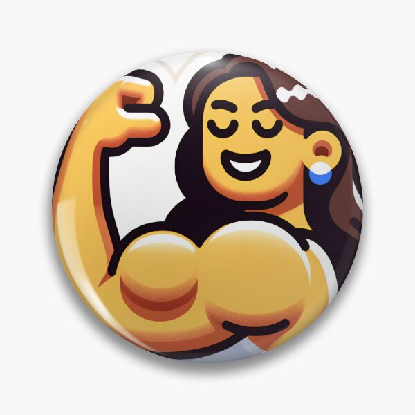 Item preview, Female Bodybuilder Bicep Emoji designed and sold by LoveLabDesign.