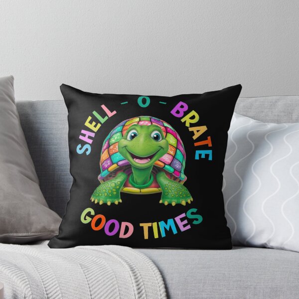Item preview, Happy Turtle with multicoloured shell designed and sold by Fantacaroo Designs.