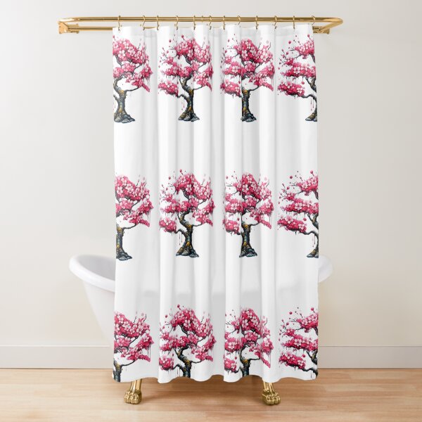 Item preview, Cute hanami cherry tree, cherry blossom, pink tree, spring, floral designed and sold by Coolparrotgirl.