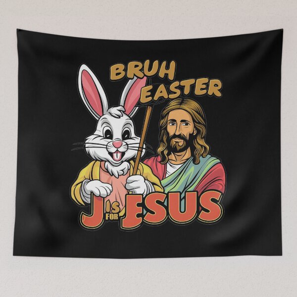 Item preview, Gift vector jesus with rabbit easter eggs vintage Religious Christian Easter Funny Bruh Easter Is For Jesus Religious Humor funny Easter Jesus Quote Easter Jesus Statement and Christian Holiday designed and sold by Kiraz771s.