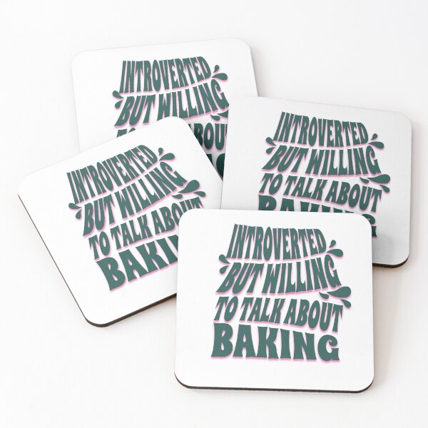 Item preview, Introverted but Willing to Talk About Baking  designed and sold by GlobalGraphics.