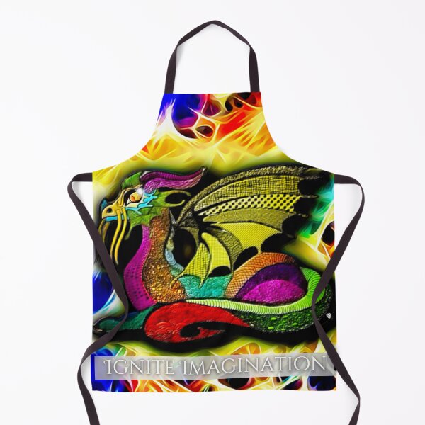 Item preview, "Ignite Imagination" - Fiery Dragon Fantasy Artwork designed and sold by gleefulme.