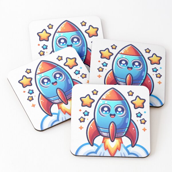 Item preview, cartoon rocket designed and sold by caroldarlene.