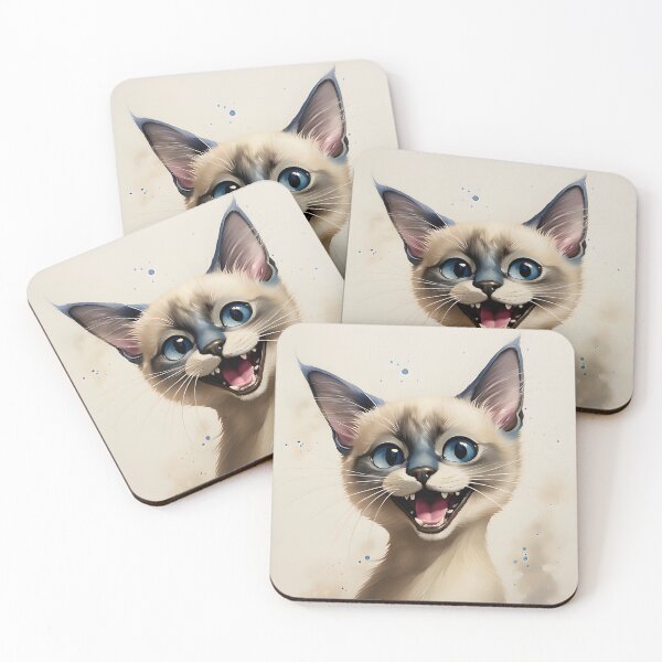 Item preview, Siamese Cat Surprise  designed and sold by Lisa Bittinger.