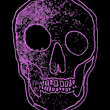 Artwork thumbnail, Neon Skull by Ruggine