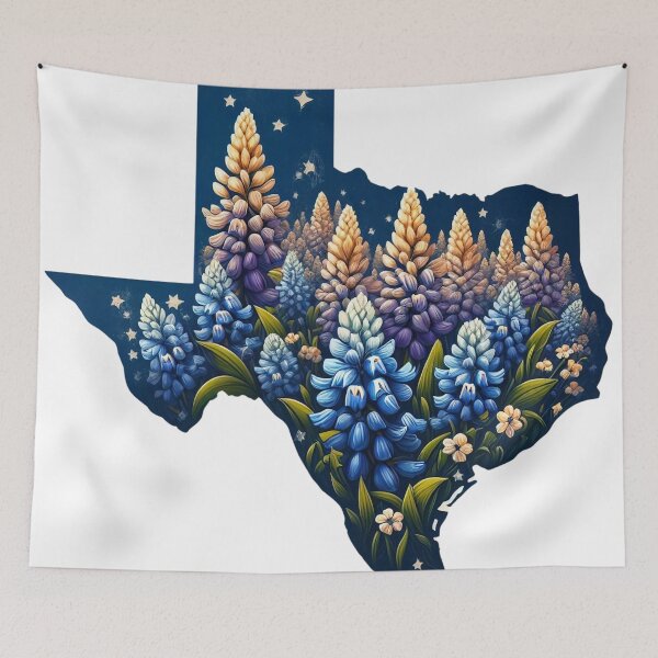 Item preview, Texas Wildflowers - Texas Bluebonnets designed and sold by JessArty ⭐⭐⭐⭐⭐.