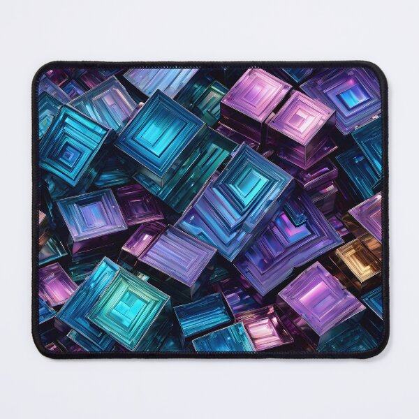 Item preview, Abstract Bismuth Crystal Pattern designed and sold by TheArtOfPat.