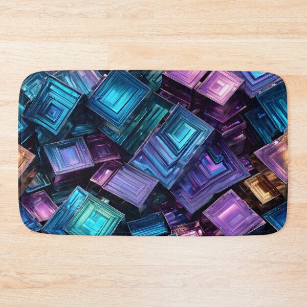 Item preview, Abstract Bismuth Crystal Pattern designed and sold by TheArtOfPat.