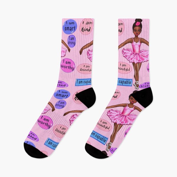 Item preview, Positive women girls motivational affirmations empowering inspirational ballet dance Black girl ballerina african American dancer designed and sold by Artonmytee.
