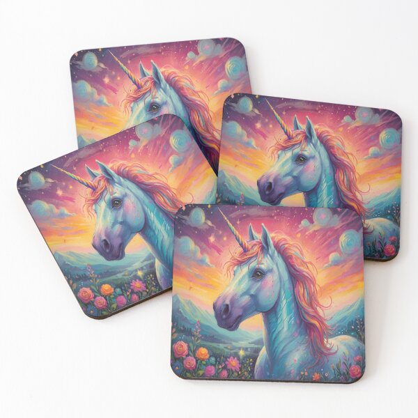 Item preview, Unicorn Fantasy Horse Animal Art designed and sold by druidwolfart.
