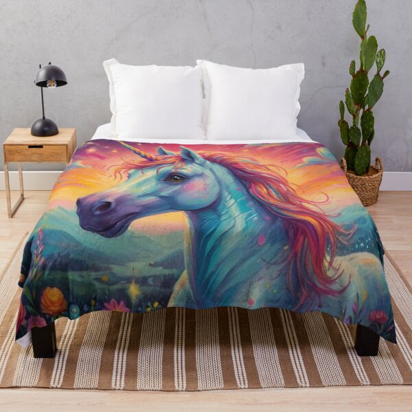 Item preview, Unicorn Fantasy Horse Animal Art designed and sold by druidwolfart.