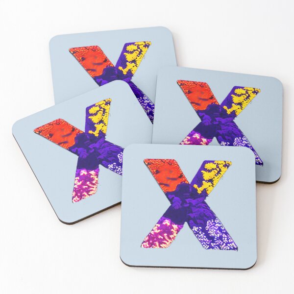 Item preview, letter X, monogram. typography collage. ABC art. gift designed and sold by Minibubb.