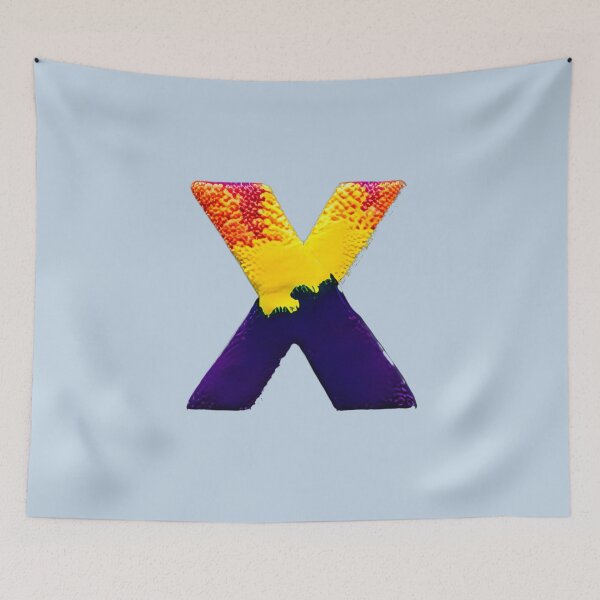 Item preview, letter X, monogram. typography collage. ABC art. gift designed and sold by Minibubb.