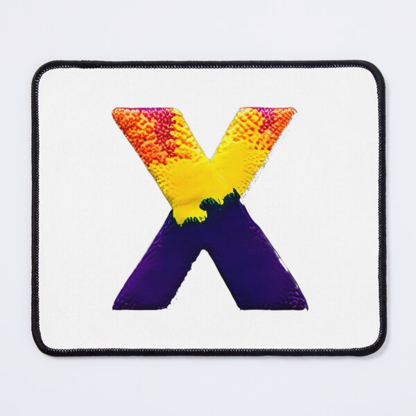 Item preview, letter X, monogram. typography collage. ABC art. gift designed and sold by Minibubb.