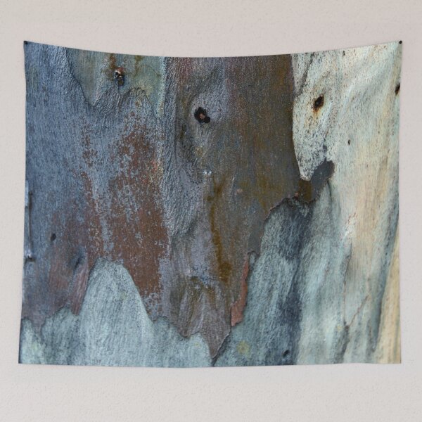 Item preview, Exotic Tree Bark Abstract In Rugged Blue Hues  designed and sold by DEC02.