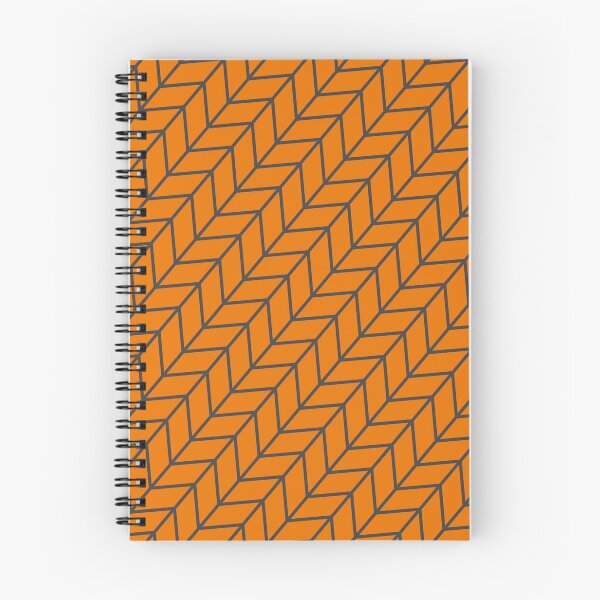 Item preview, Orange & Blue Herringbone Chevron Arrow Grid Borderless Blueprint designed and sold by Alchemy-A-La-G.