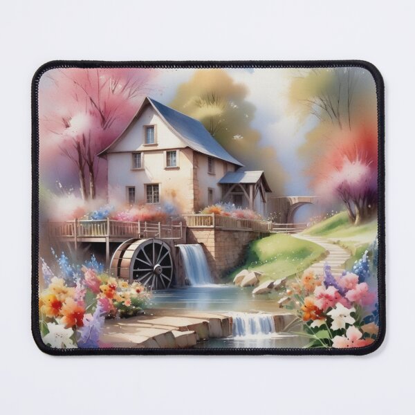 Item preview, RogerPattern - "Serenity in Motion: Vintage Water Wheel Home Décor" designed and sold by RogerPattern.
