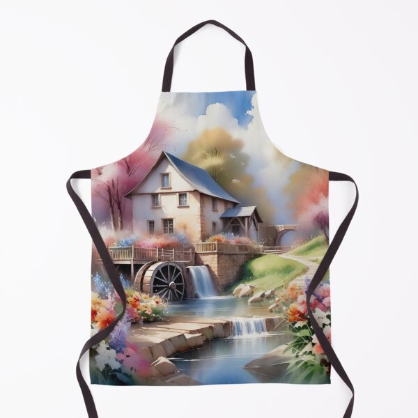 Artikelvorschau, RogerPattern – „Serenity in Motion: Vintage-Wasserrad-Heimdekoration“ entworfen und verkauft von RogerPattern.