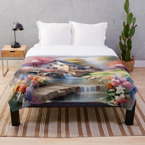 Artikelvorschau, RogerPattern – „Serenity in Motion: Vintage-Wasserrad-Heimdekoration“ entworfen und verkauft von RogerPattern.