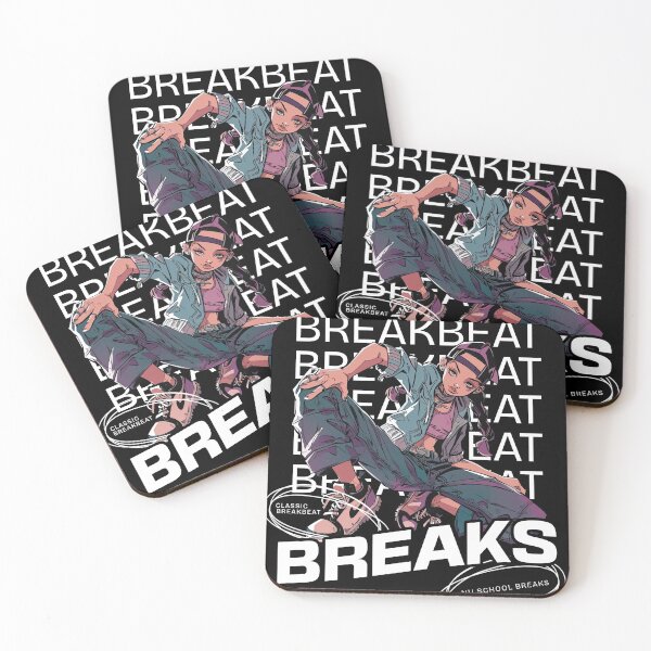 Item preview, BREAKBEAT  - Breaks Girl (White)  designed and sold by Discothreadz.