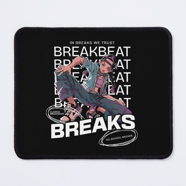 Item preview, BREAKBEAT - Breaks Girl (White) designed and sold by Discothreadz.