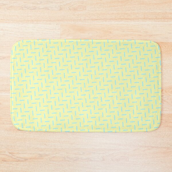 Item preview, Baby-Blue & Yellow Herringbone Perpendicular Line Stripes Borderless Blueprint designed and sold by Alchemy-A-La-G.