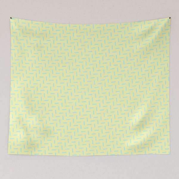 Item preview, Baby-Blue & Yellow Herringbone Perpendicular Line Stripes Borderless Blueprint designed and sold by Alchemy-A-La-G.