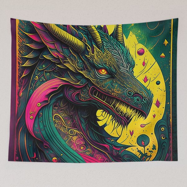 Item preview, The Dragon/2 designed and sold by Synthwave Poem.