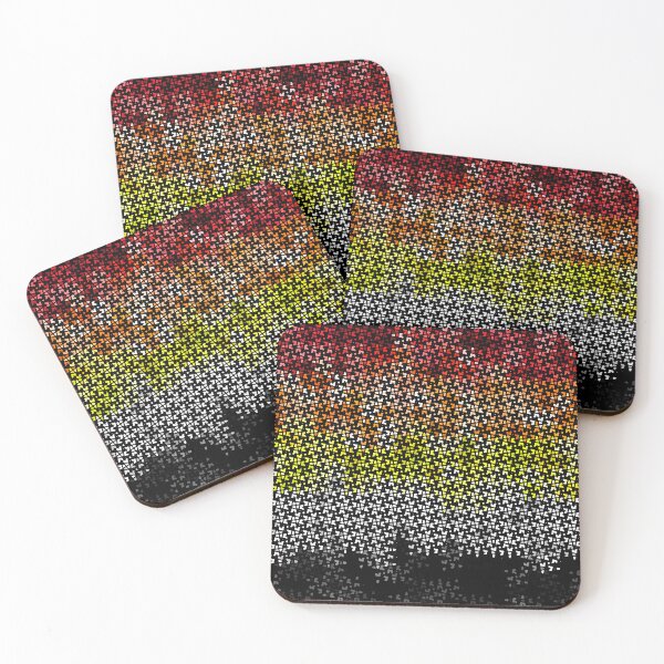 Item preview, Eclectic Groovy Grungy Geometric Abstract Lithsexual Pride Flag designed and sold by Chaos Queery.