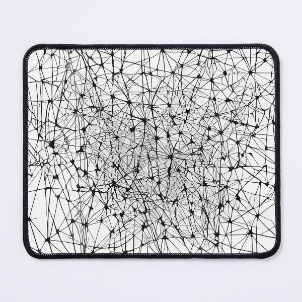 Item preview, Crackled Abstract Line Art (Black and White) designed and sold by Printpix.