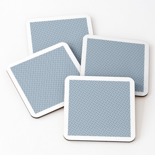 Item preview, Blue & White Herringbone Brick Wall Weave Borderless Blueprint designed and sold by Alchemy-A-La-G.