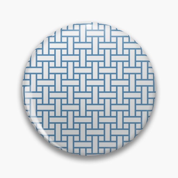 Item preview, White & Blue Herringbone Brick Wall Weave Borderless Blueprint designed and sold by Alchemy-A-La-G.
