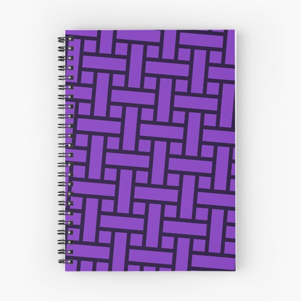 Item preview, Purple & Black Herringbone Brick Wall Weave Borderless Blueprint designed and sold by Alchemy-A-La-G.