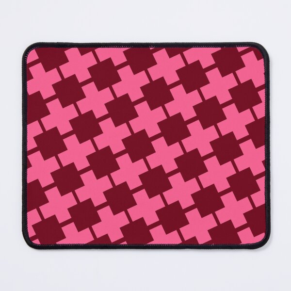 Item preview, Pink & Red Plus Cross Symbols Connected Borderless Blueprint designed and sold by Alchemy-A-La-G.