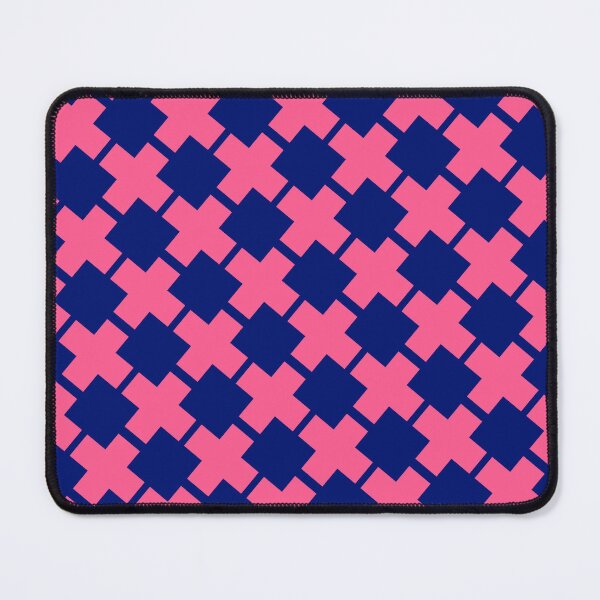 Item preview, Pink & Blue Plus Cross Symbols Connected Borderless Blueprint designed and sold by Alchemy-A-La-G.