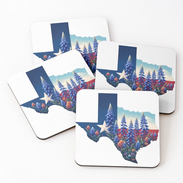 Item preview, Texas Wildflowers - Texas Flag Floral designed and sold by JessArty ⭐⭐⭐⭐⭐.