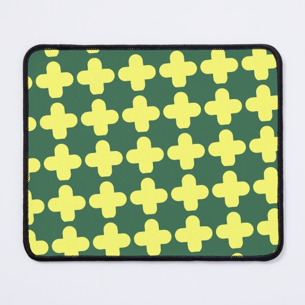 Item preview, Green & Yellow Plus Cross Symbols Connected Borderless Blueprint designed and sold by Alchemy-A-La-G.