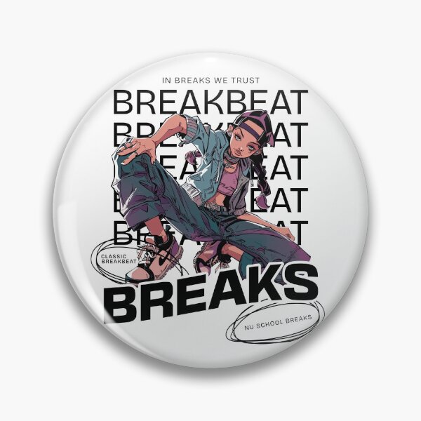 Artikelvorschau, BREAKBEAT - Breaks Girl (Schwarz) entworfen und verkauft von Discothreadz.