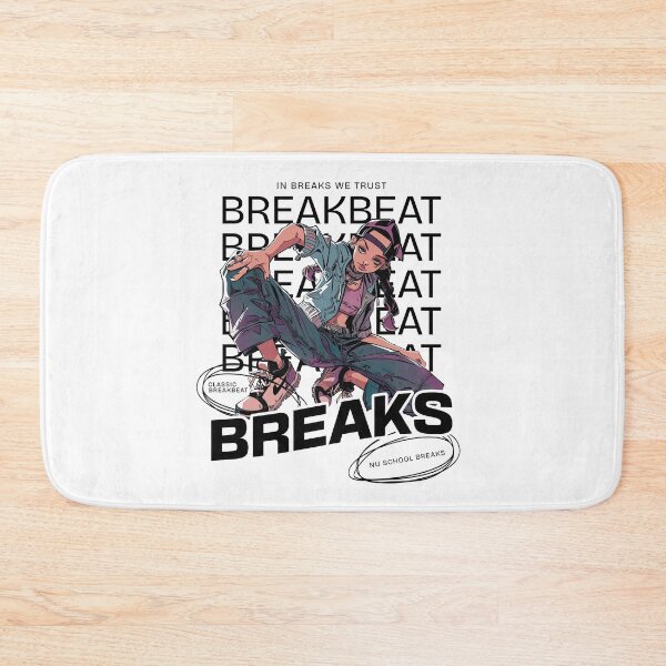 Item preview, BREAKBEAT  - Breaks Girl (Black)  designed and sold by Discothreadz.